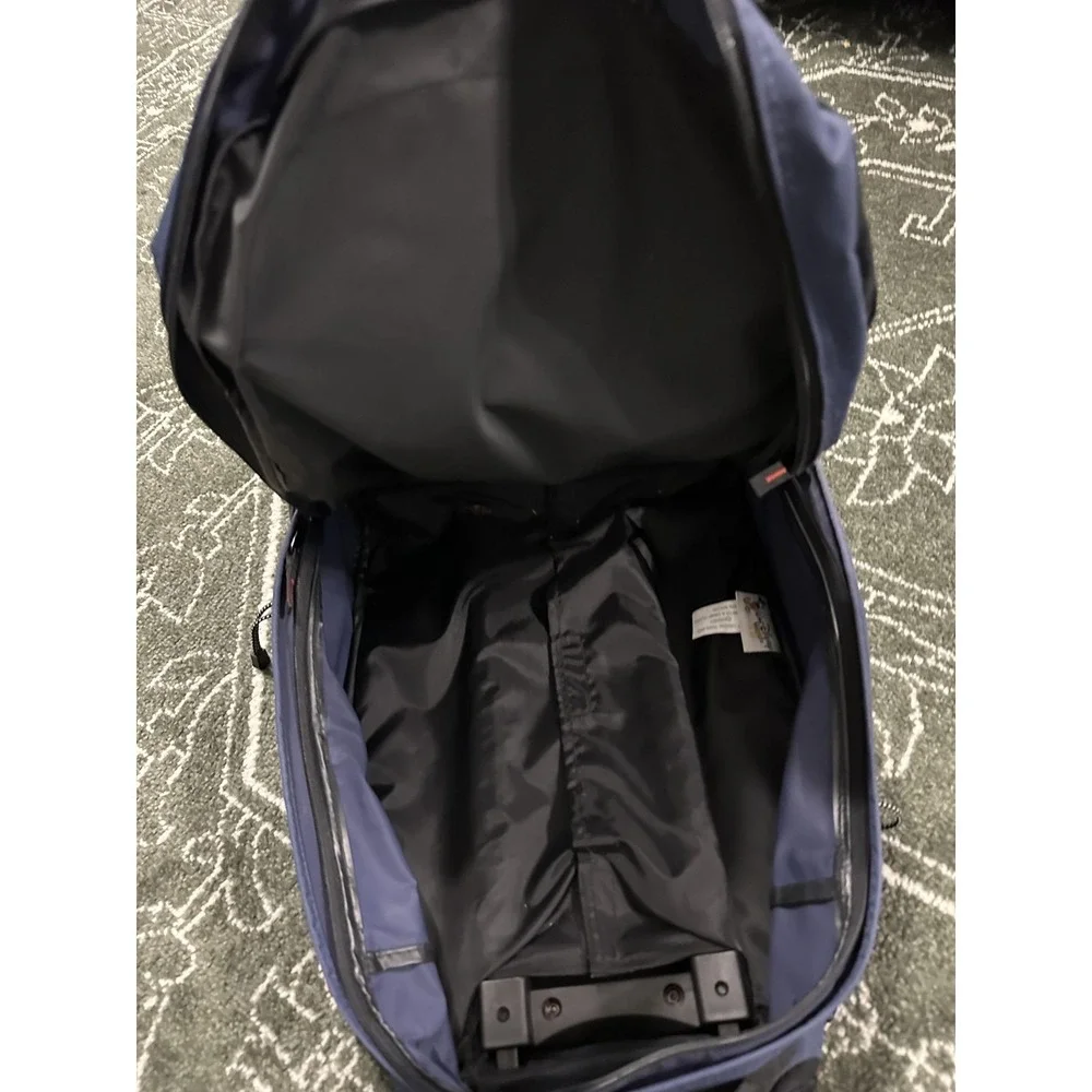 Disney Mickey Mouse Rolling Backpack Blue Wheeled Carry On Travel Bag Luggage